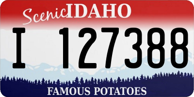 ID license plate I127388