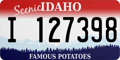 ID license plate I127398