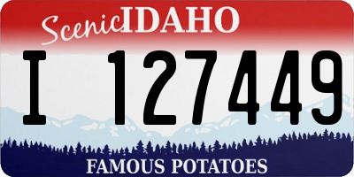 ID license plate I127449
