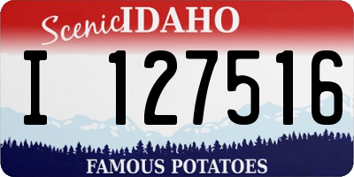 ID license plate I127516