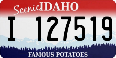 ID license plate I127519