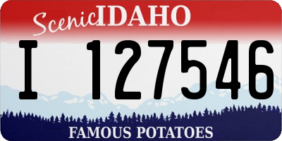 ID license plate I127546