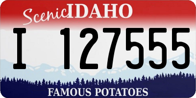 ID license plate I127555