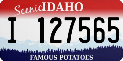 ID license plate I127565