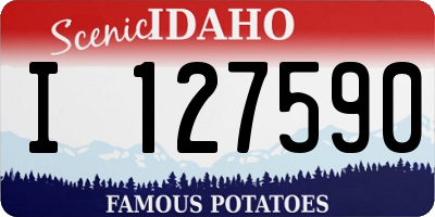 ID license plate I127590