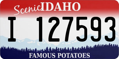 ID license plate I127593