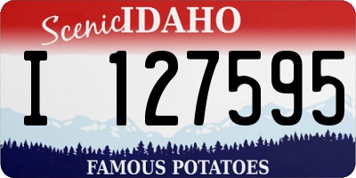 ID license plate I127595
