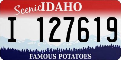 ID license plate I127619