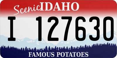 ID license plate I127630