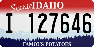 ID license plate I127646
