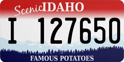 ID license plate I127650