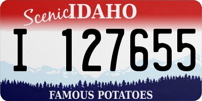 ID license plate I127655