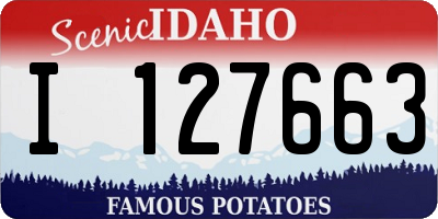 ID license plate I127663