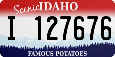 ID license plate I127676