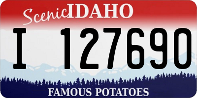 ID license plate I127690