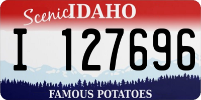 ID license plate I127696