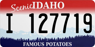 ID license plate I127719