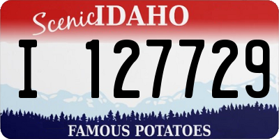 ID license plate I127729