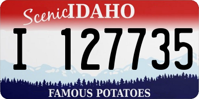 ID license plate I127735