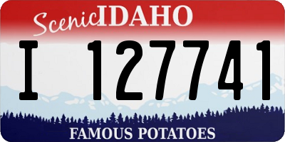 ID license plate I127741