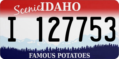 ID license plate I127753