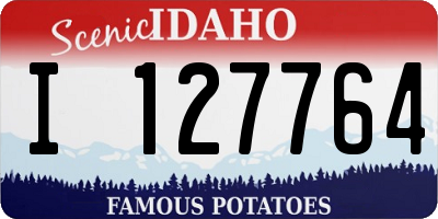 ID license plate I127764