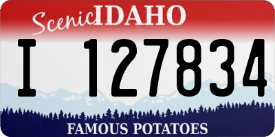 ID license plate I127834