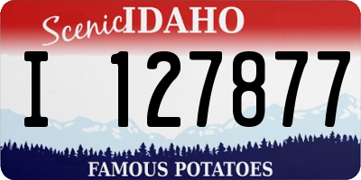 ID license plate I127877