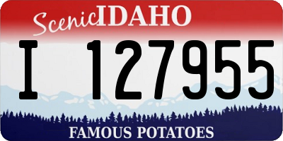 ID license plate I127955