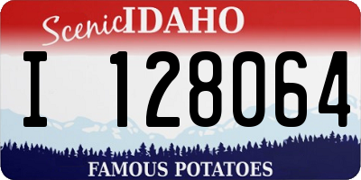 ID license plate I128064