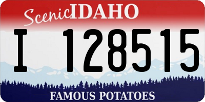 ID license plate I128515