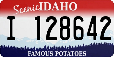ID license plate I128642