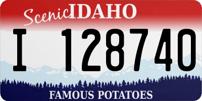 ID license plate I128740