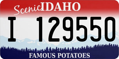 ID license plate I129550
