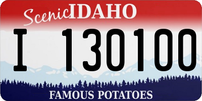 ID license plate I130100