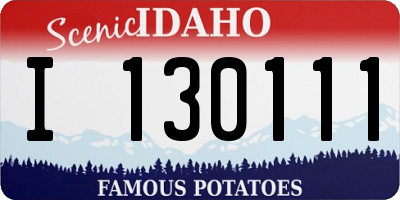 ID license plate I130111