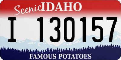 ID license plate I130157
