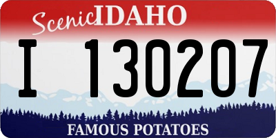 ID license plate I130207