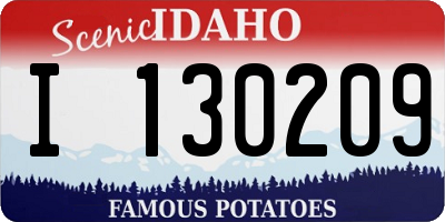 ID license plate I130209