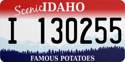 ID license plate I130255