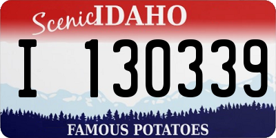 ID license plate I130339