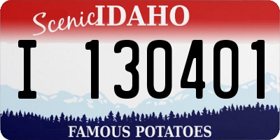 ID license plate I130401