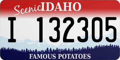 ID license plate I132305