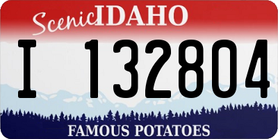 ID license plate I132804