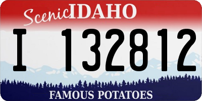 ID license plate I132812