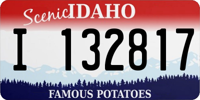 ID license plate I132817