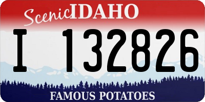 ID license plate I132826
