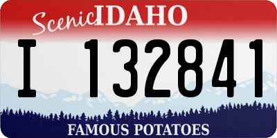 ID license plate I132841