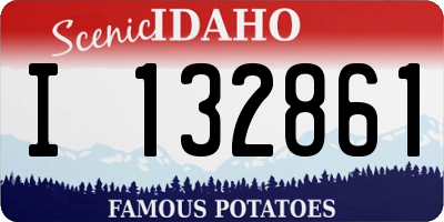 ID license plate I132861