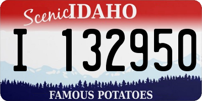 ID license plate I132950
